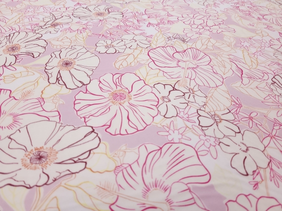 Przejdź do produktu Wiskoza z elastanem rysunkowe kwiaty