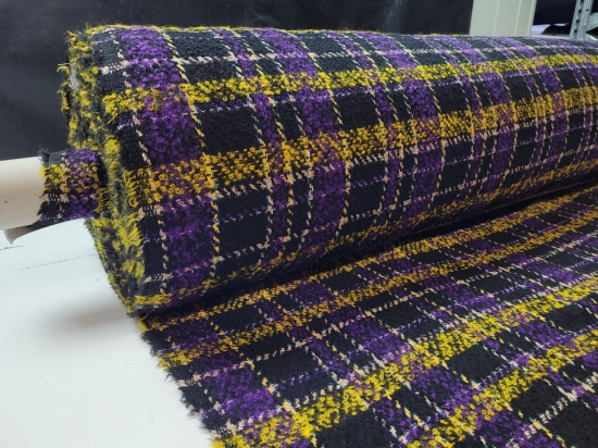 Przejdź do produktu Wełna płaszczowa Jules Tournier&Fils kratka 