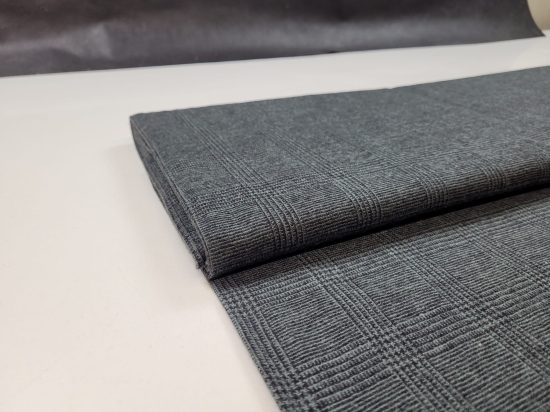 Przejdź do produktu Wełna w kratę Zeltor szara/zielona