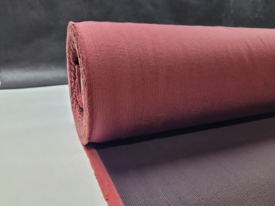 Przejdź do produktu Sztruks gruby bawełna z lycrą łososiowo-różowy/czekolada