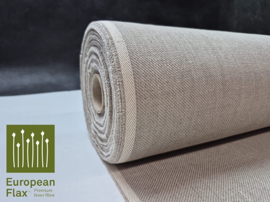 Przejdź do produktu 100% len naturalny Loomstate diagonal C100