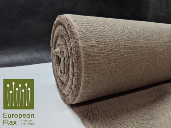 Przejdź do produktu 100% len średnio gruby Vintage jasny brąz P533