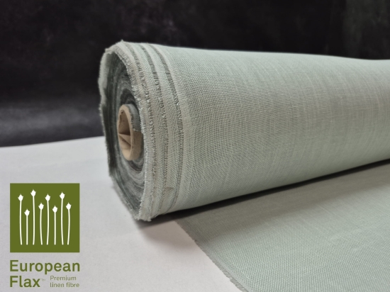 Przejdź do produktu 100% len do wyszywania/haftowania usztywniony szaro-turkusowy P622