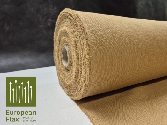 Przejdź do produktu 91% len 9% poliamid odzieżowo-dekoracyjny Sanfor Airo kukurydziany sprany Q305