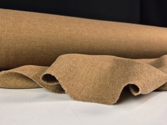 Przejdź do produktu Tweed len z wełną brąz-beż Shetland