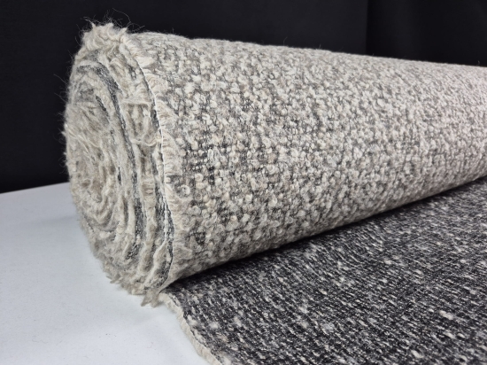 Przejdź do produktu Boucle wełna płaszczowa jasny szary 400g/m²