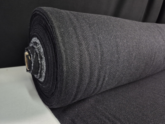 Przejdź do produktu Wełna jodełka antracyt płaszczowa 330g/m² nr. 19