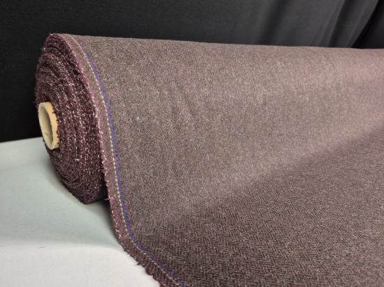 Przejdź do produktu Wełna jodełka fiolet-czarny marynarkowa 250g/m² nr. 42