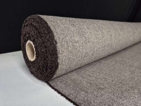 Przejdź do produktu Tweed wełniany biało-brązowy 230g/m²