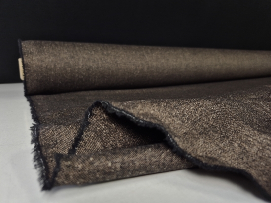 Przejdź do produktu Tweed premium virgin wool brąz z połyskiem 210g/m²