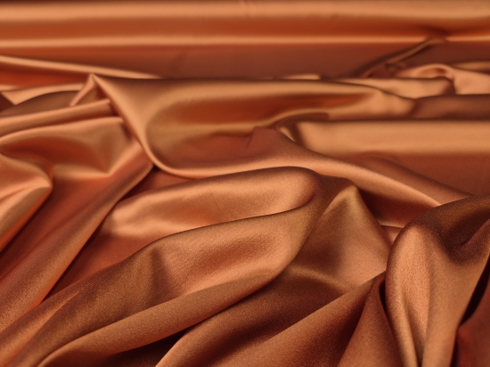 Przejdź do produktu Satyna jedwabna - jedwab/wiskoza/elastan cienka pomarańczowa