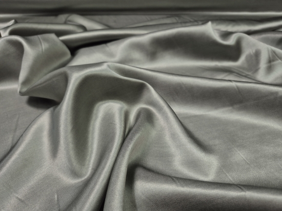 Przejdź do produktu Satyna jedwabna z wiskozą seledynowo-szary