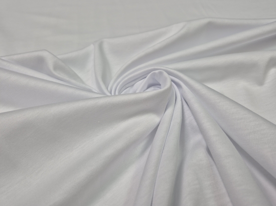 Przejdź do produktu Jersey single 100% bawełna dzianina biała 150g/m² Oeko-Tex Standard 100
