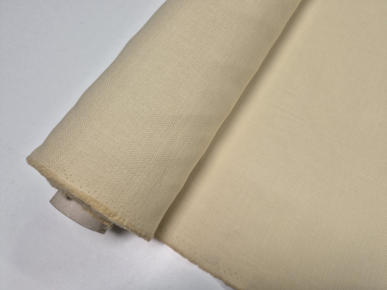 Przejdź do produktu Len z bawełną szeroki 230 cm Vanilla 230g/m²
