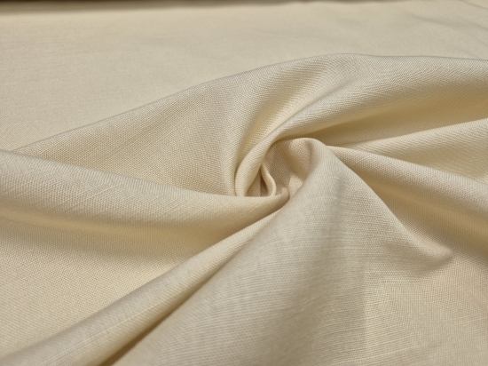 Przejdź do produktu Len z bawełną szeroki 230 cm Vanilla 230g/m²