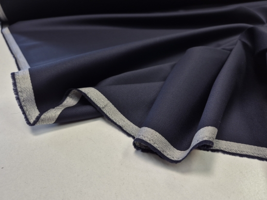 Przejdź do produktu Vitale Barberis Canonico – Granatowa wełna garniturowa 100% WV Marlane | 185g/m²
