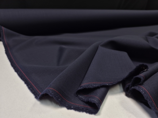 Przejdź do produktu 100% virgin wool włoska wełna garniturowa granatowy | 180g/m²